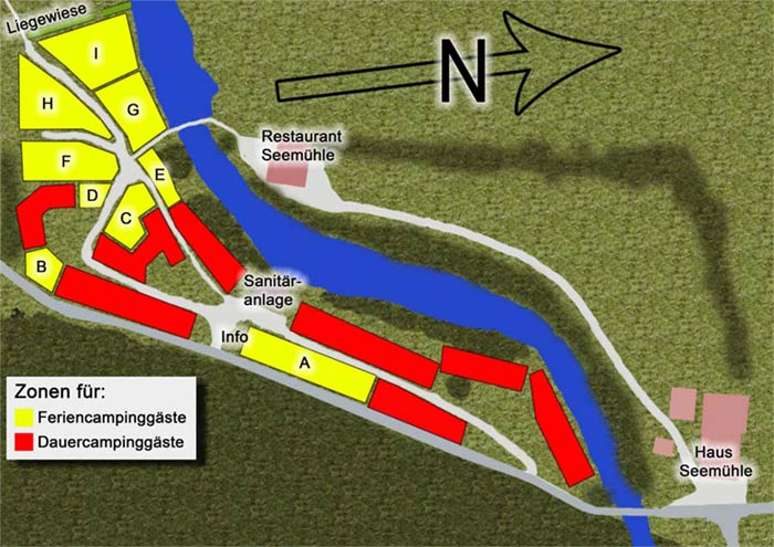 Camping-Platzplan