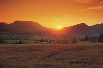 Kössen-Sonnenuntergang